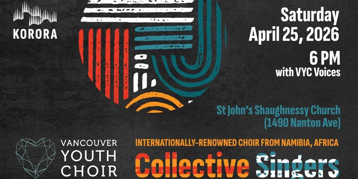Collective Singers from Namibia - 6PM Vancouver Concert event poster