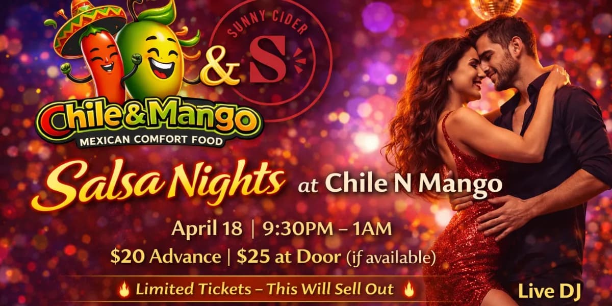 Salsa Night at Chile N Mango event poster