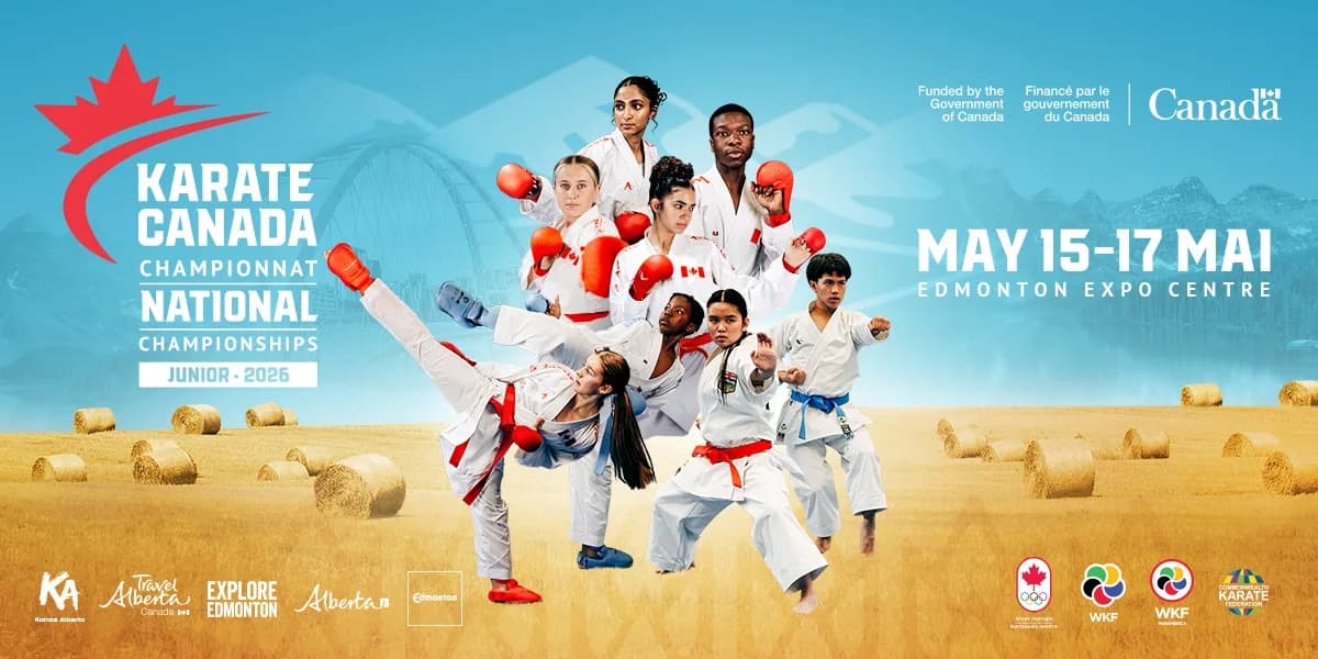 2026 Karate Canada National Junior Championships event poster