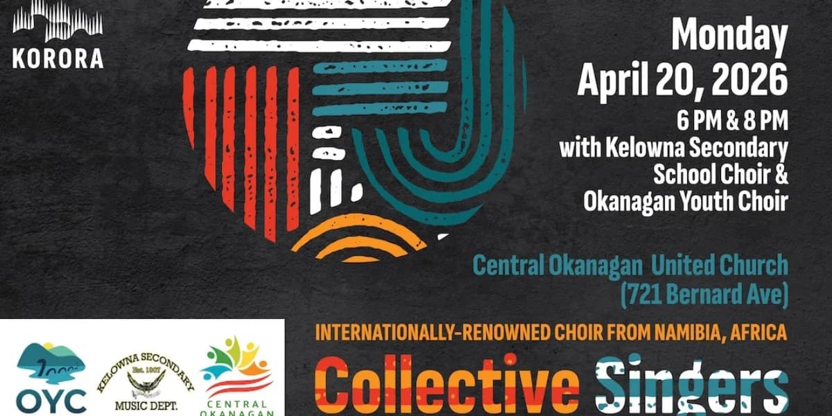 Collective Singers from Namibia - Kelowna Concert 6PM event poster
