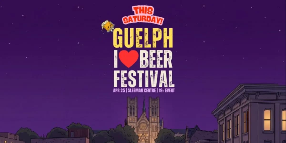 2026 Guelph I Heart Beer Festival event poster