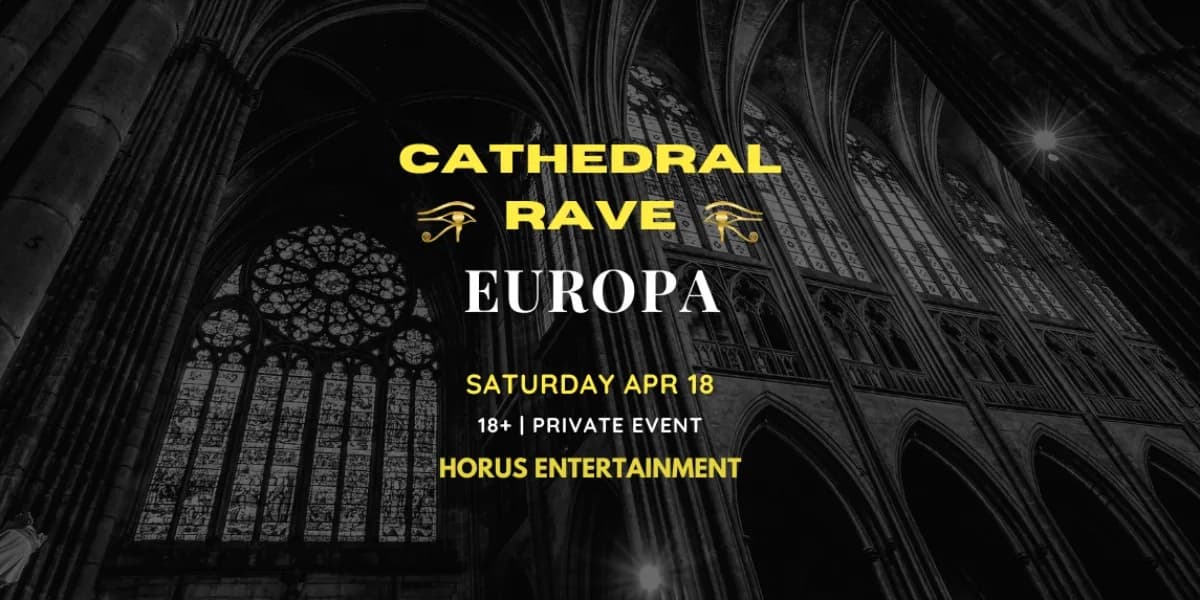 Cathedral Rave event poster