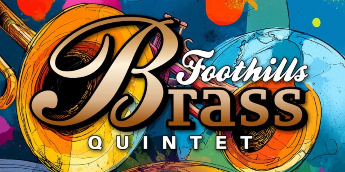Foothills Brass: "Pop Music of the 60's" event poster