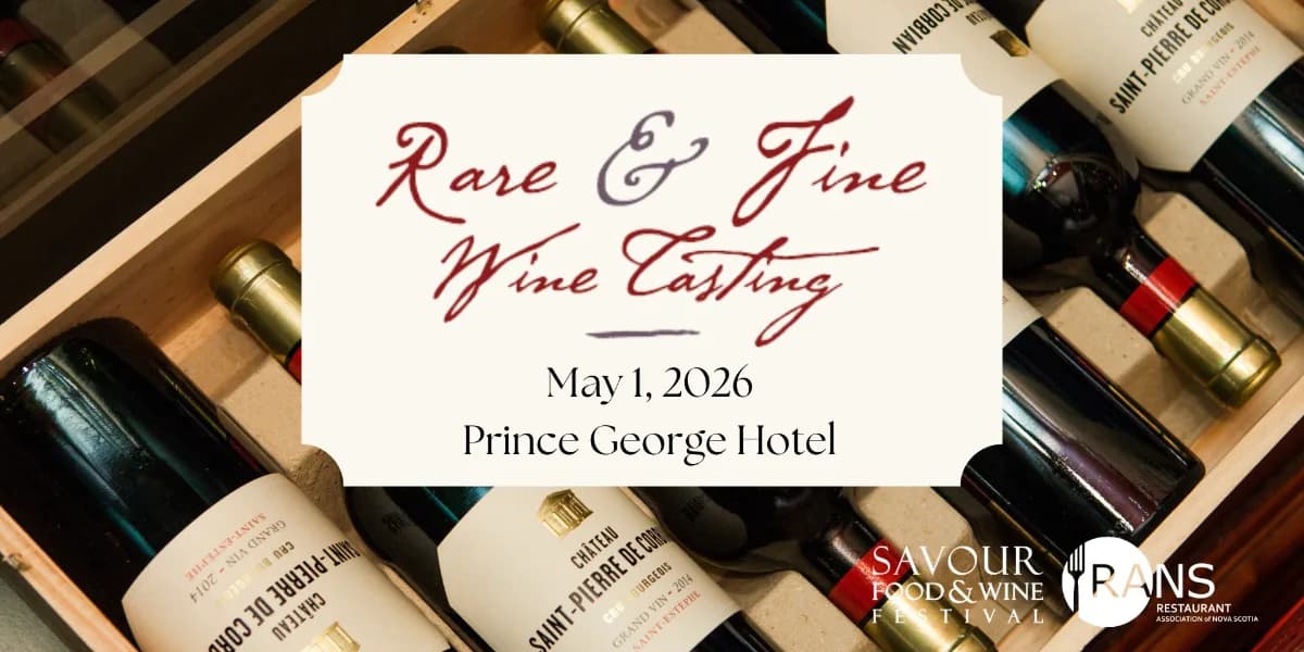 Rare & Fine Wine Tasting event poster