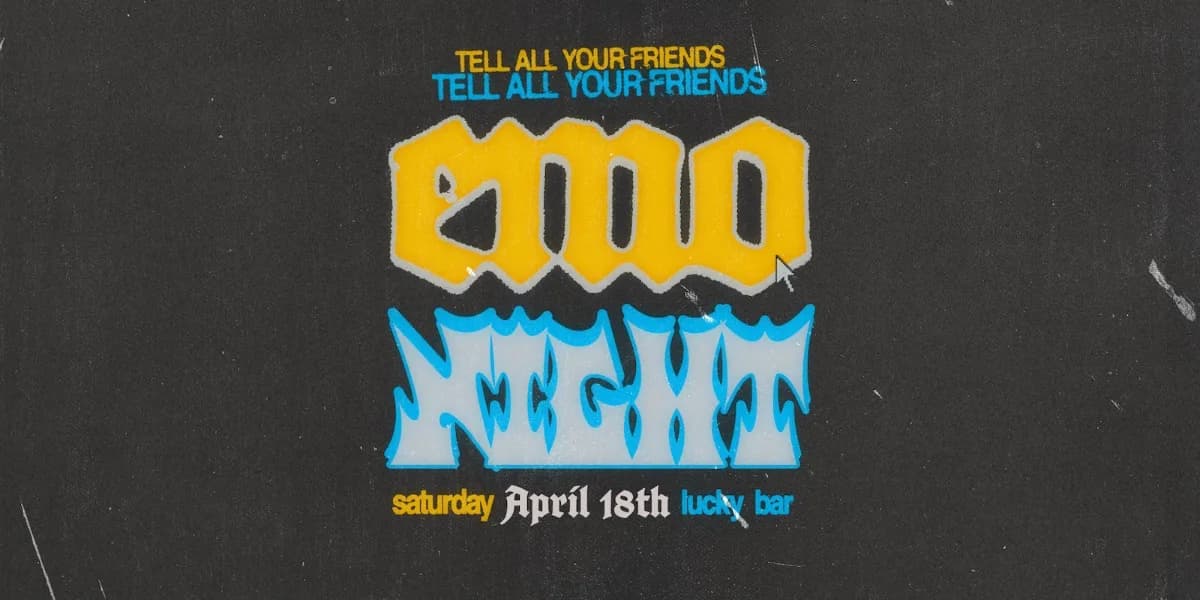 Emo Night event poster