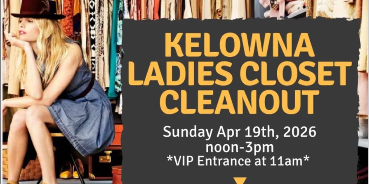 Ladies (& Men's) Spring Closet Cleanout 2026 event poster
