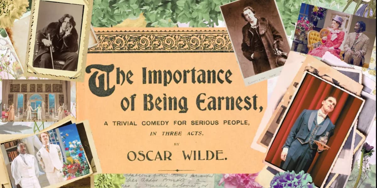 WIC Department of Drama presents The Importance of Being Earnest by Oscar Wilde event poster