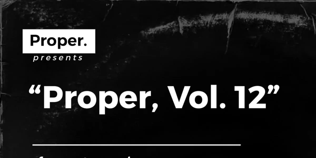 Proper Vol.12 event poster