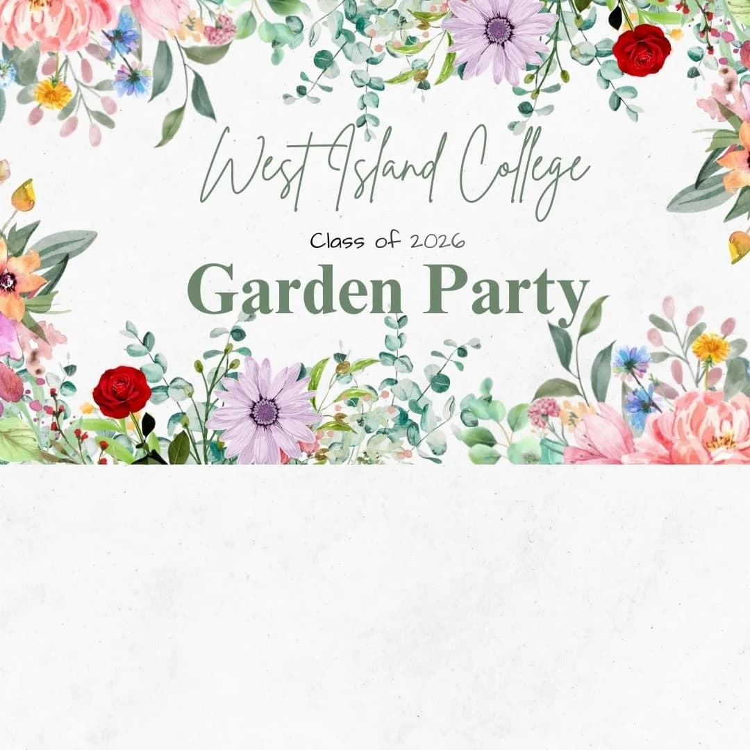WIC Grad Garden Party 2026 event poster