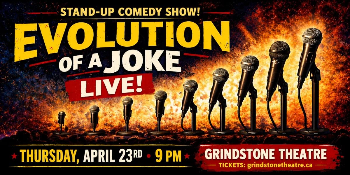 Evolution of a Joke Live event poster