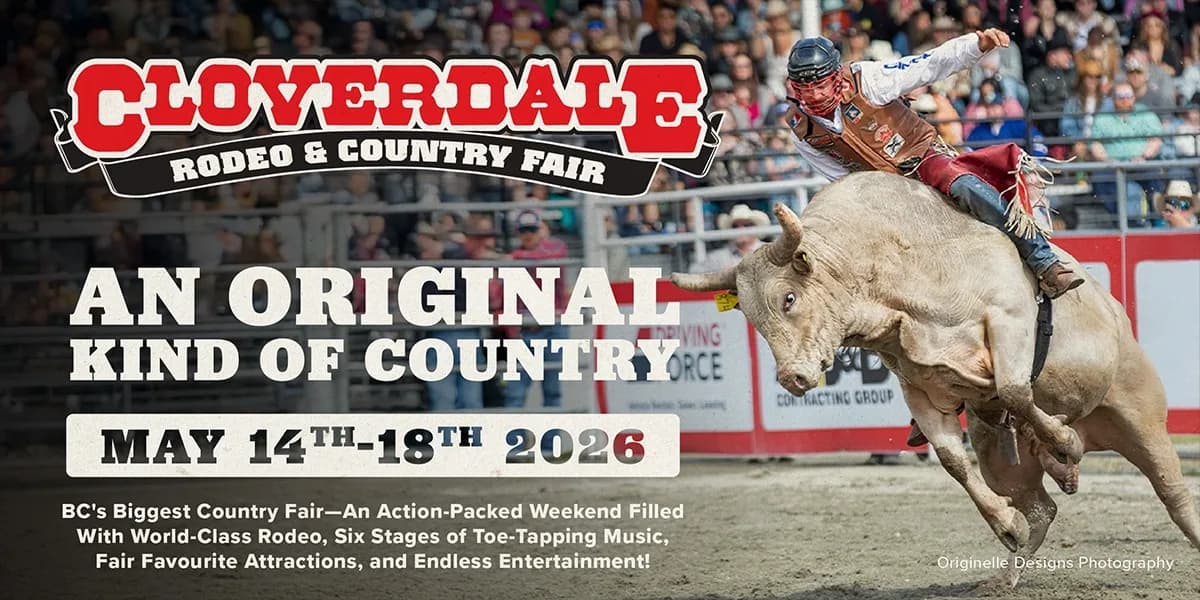 Cloverdale Rodeo & Country Fair 2026 event poster