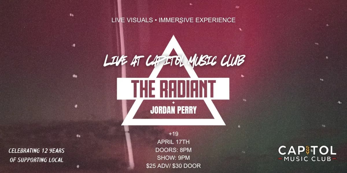 The Radiant w/ Jordan Perry event poster