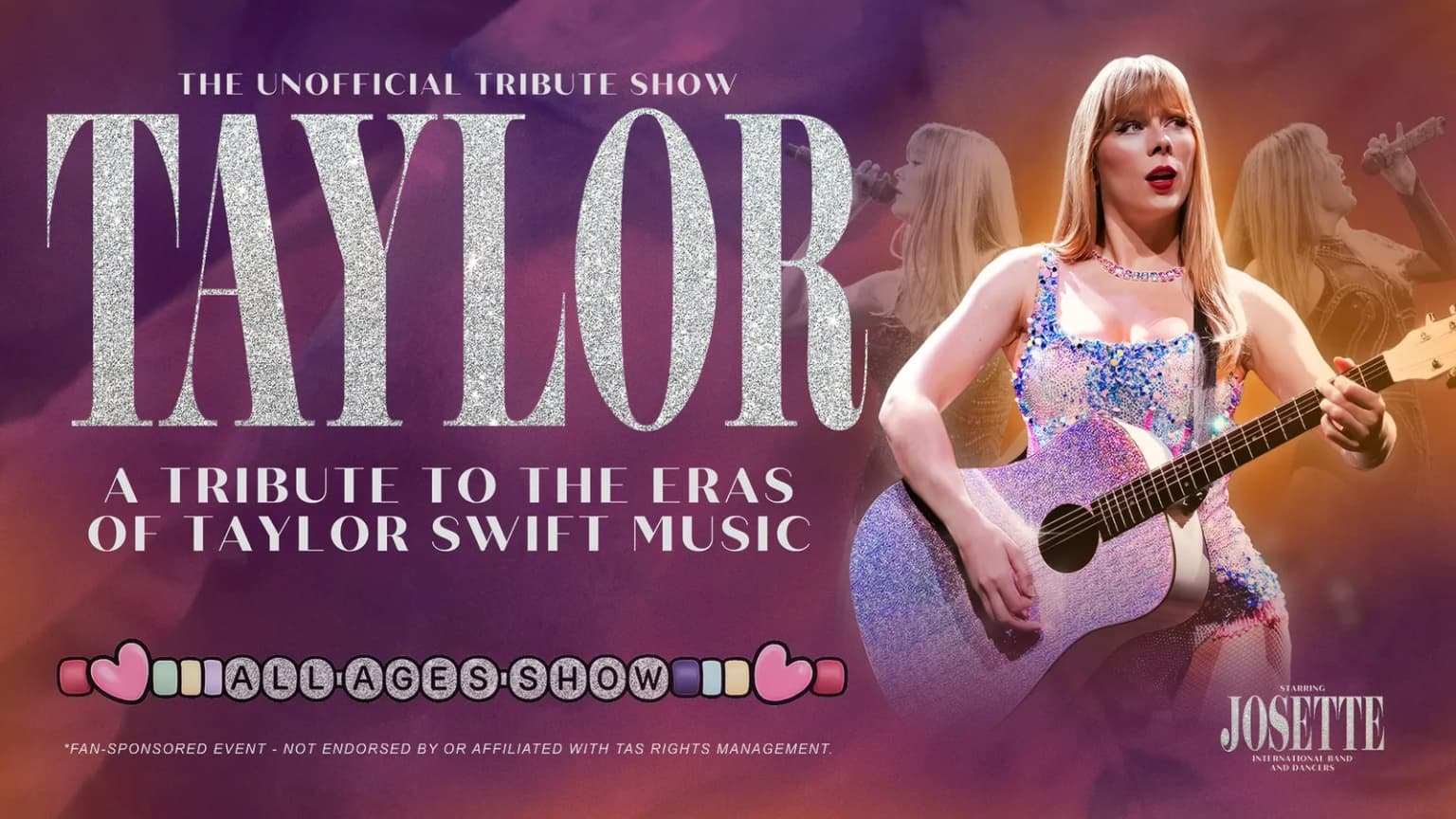 TAYLOR: A Tribute to the Eras of Taylor Swift event poster