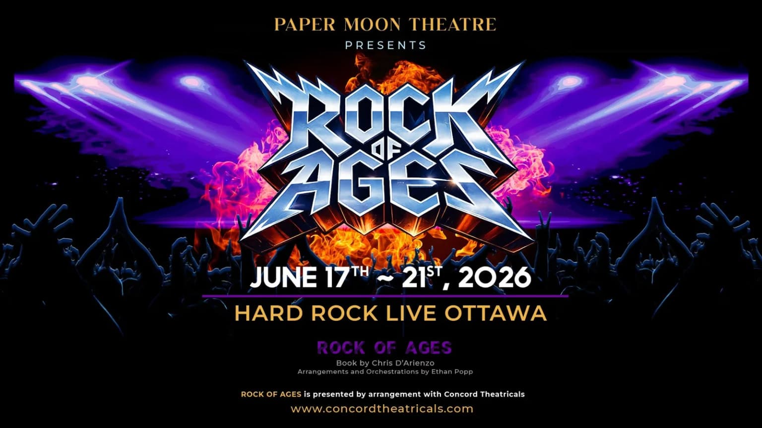Paper Moon Theatre Presents: Rock Of Ages event poster