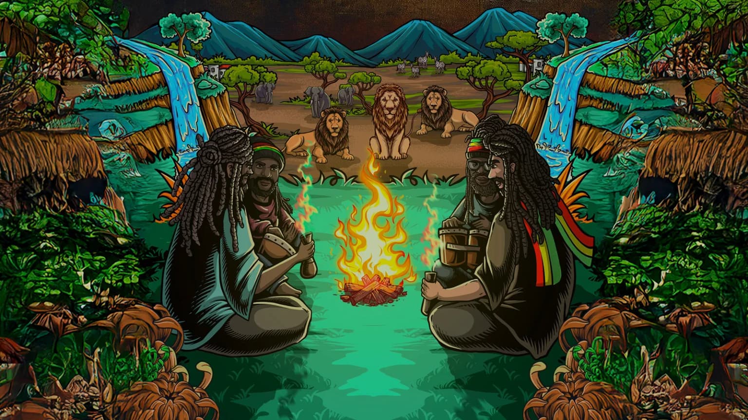 The Wailers 50 Years Of Positive Vibrations event poster
