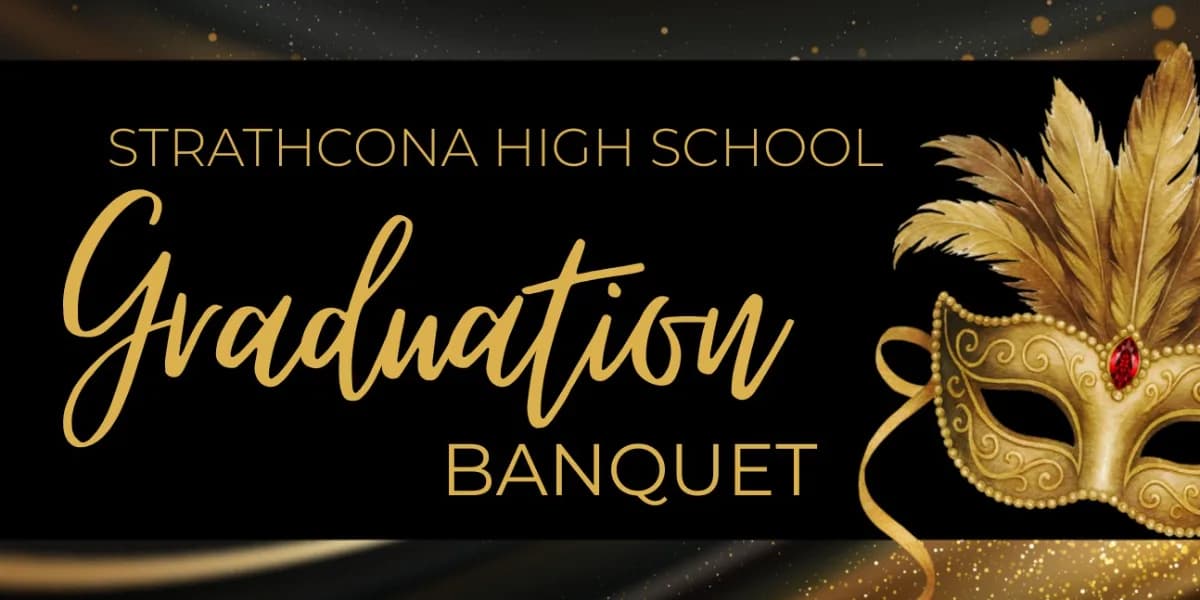 Strathcona High School Graduation Banquet 2026 event poster