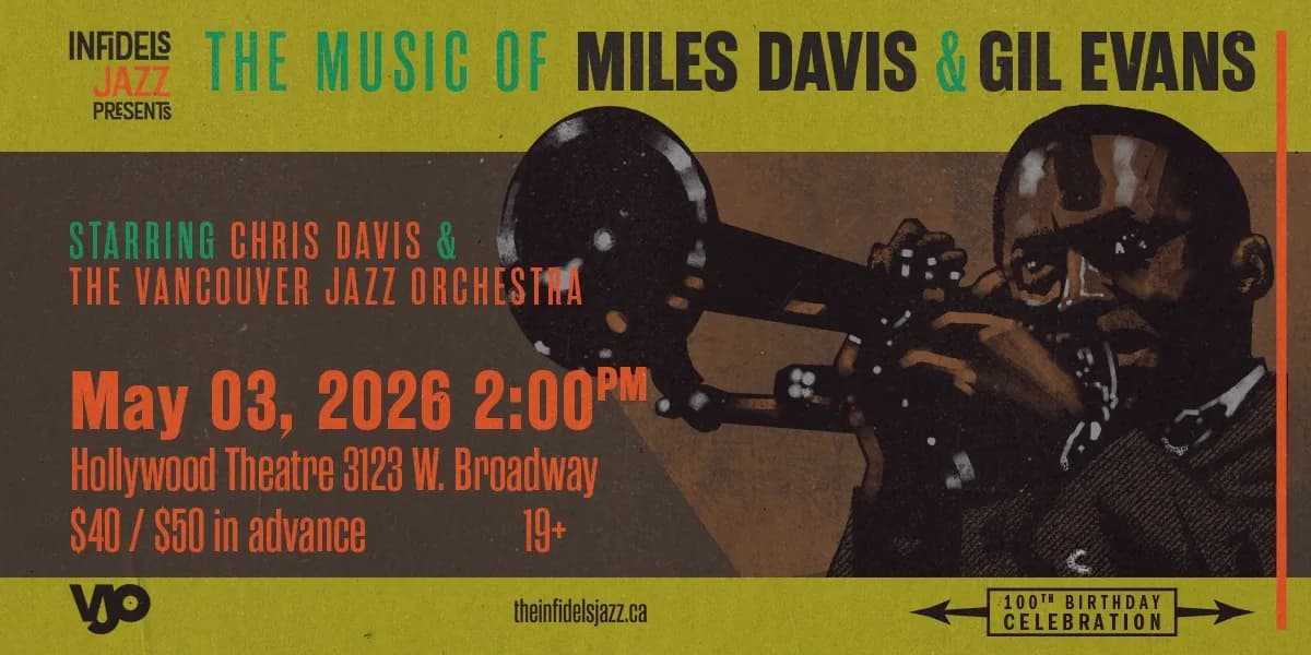 Chris Davis & The Vancouver Jazz Orchestra event poster