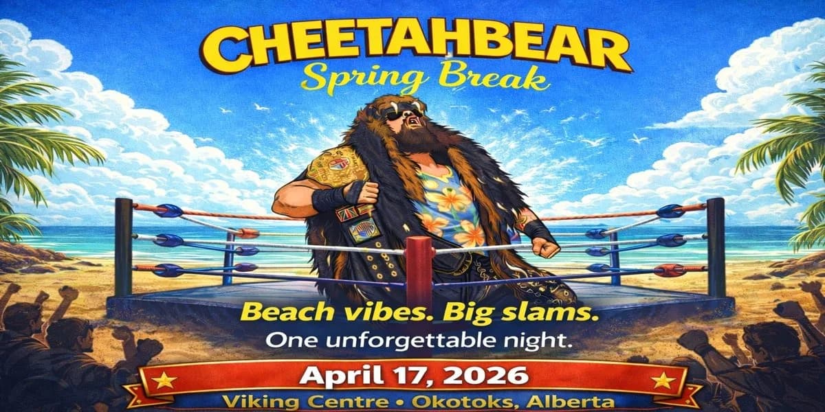Cheetahbear Spring Break event poster
