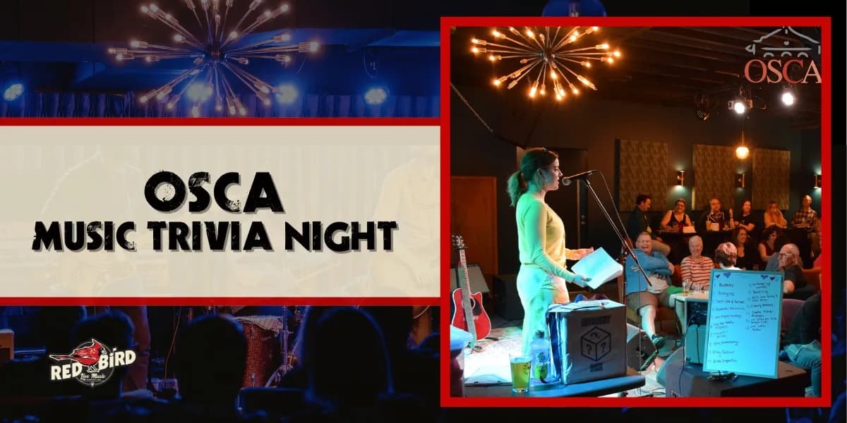 OSCA's Music Trivia Night event poster