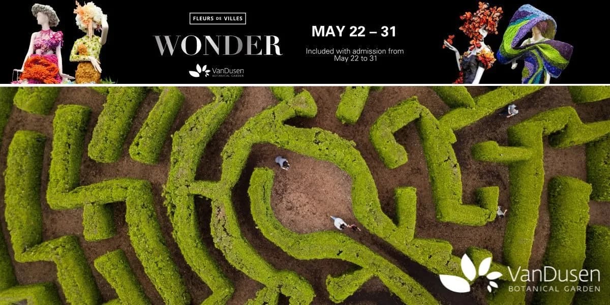 VanDusen Botanical Garden - May 2026 event poster