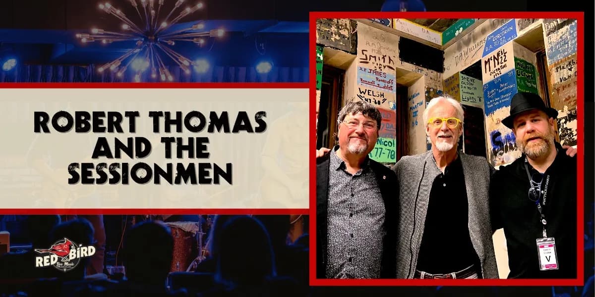 Robert Thomas and the Sessionmen event poster