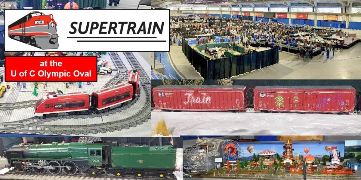 SUPERTRAIN 2026 - Model Railroad Show event poster