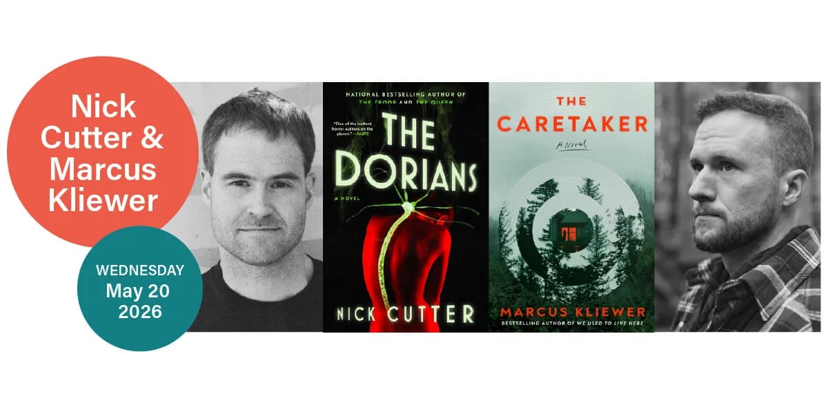 Wordfest presents Nick Cutter and Marcus Kliewer event poster