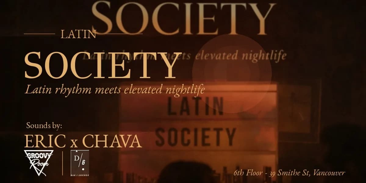 Latin Society event poster