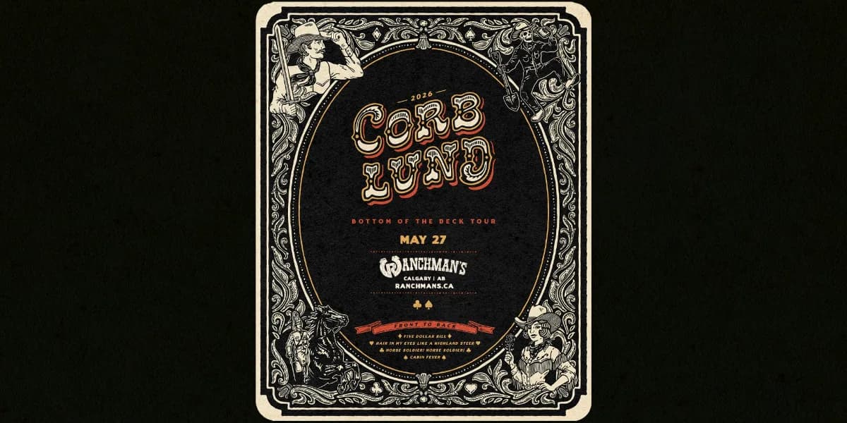 CORB LUND event poster