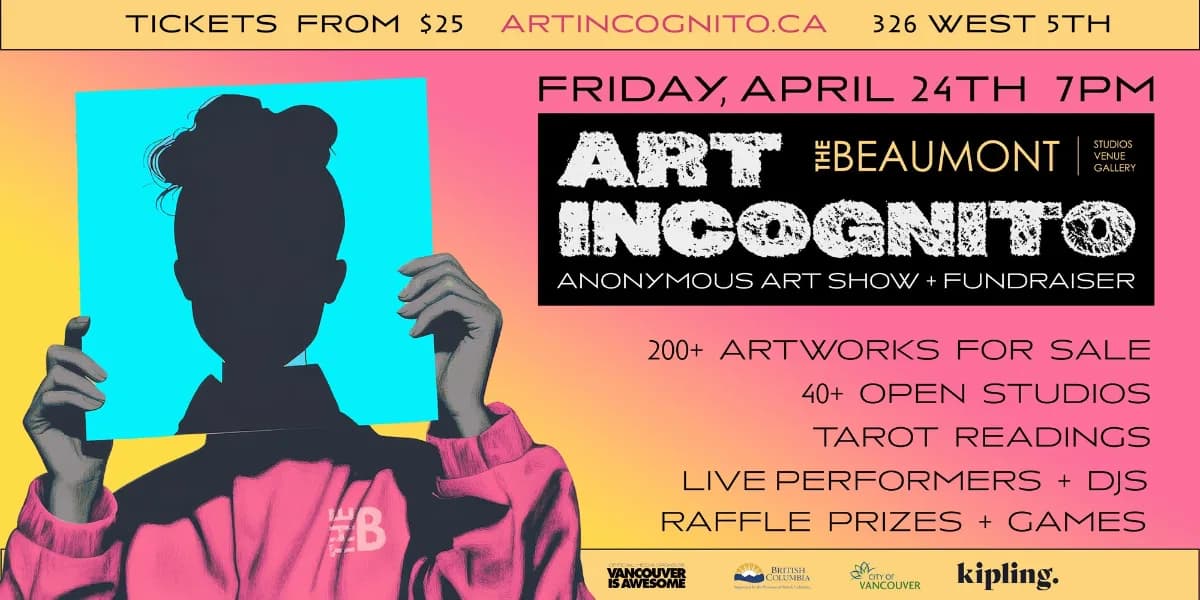 Art Incognito 2026 event poster