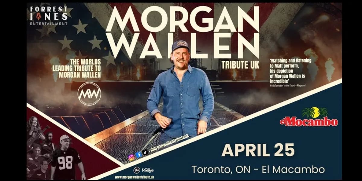 MUSIC OF MORGAN WALLEN BY MATT RAMSEY - UK'S LEADING TRIBUTE event poster
