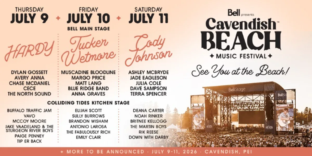 Bell Presents Cavendish Beach Music Festival 2026