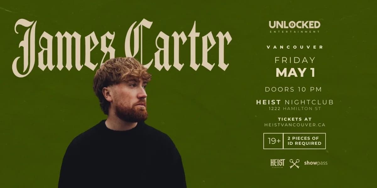 James Carter - Free W/ RSVP Before 11:30PM event poster