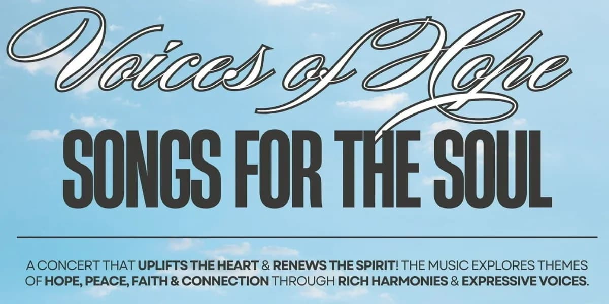 Voices of Hope: Songs for the Soul (Sunday) event poster