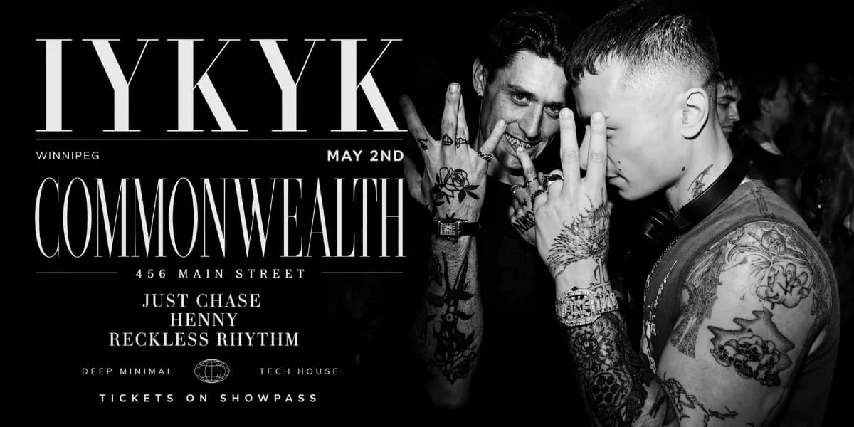IYKYK - Commonwealth May 2nd, 2026 event poster