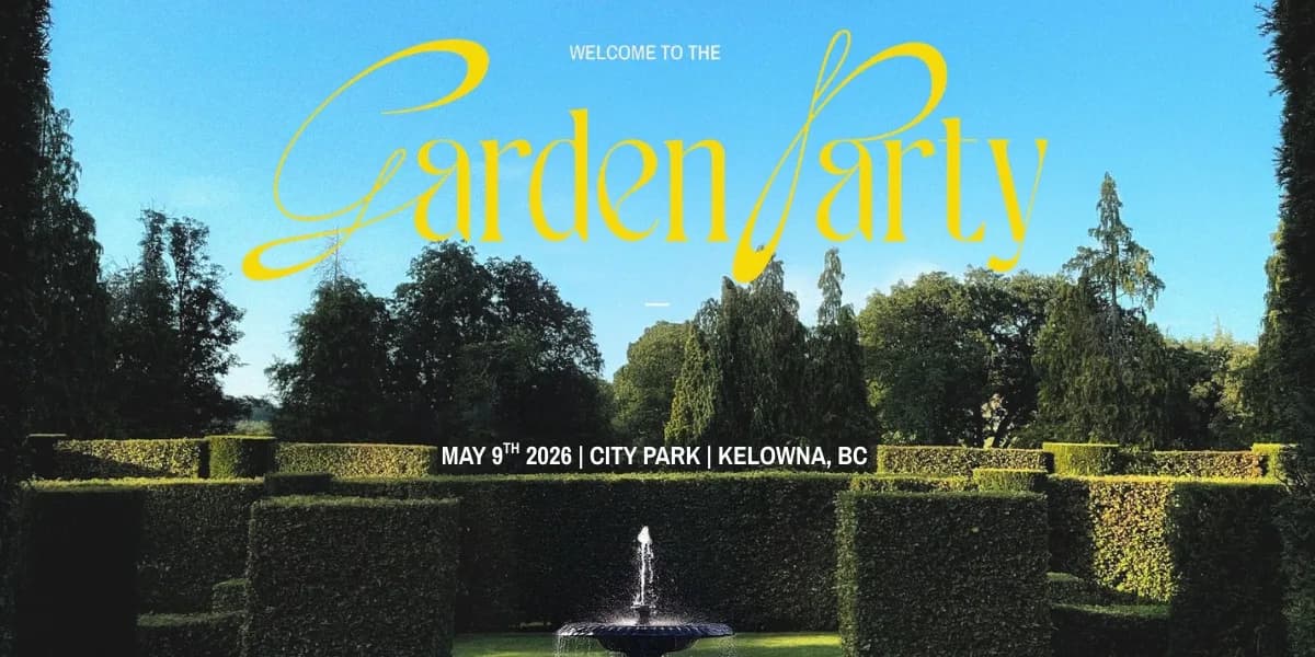 Garden Party Festival event poster