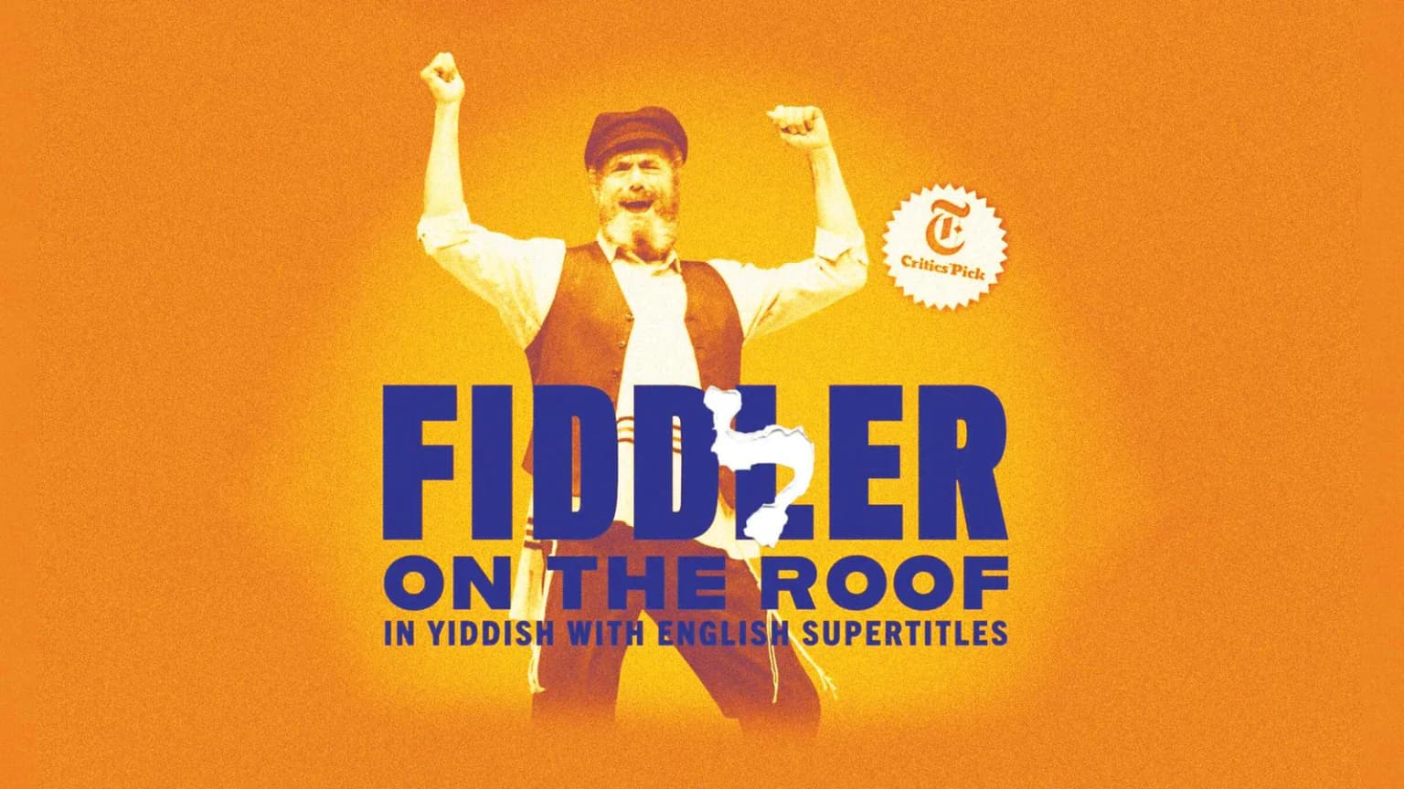 Fiddler on the Roof in Yiddish event poster