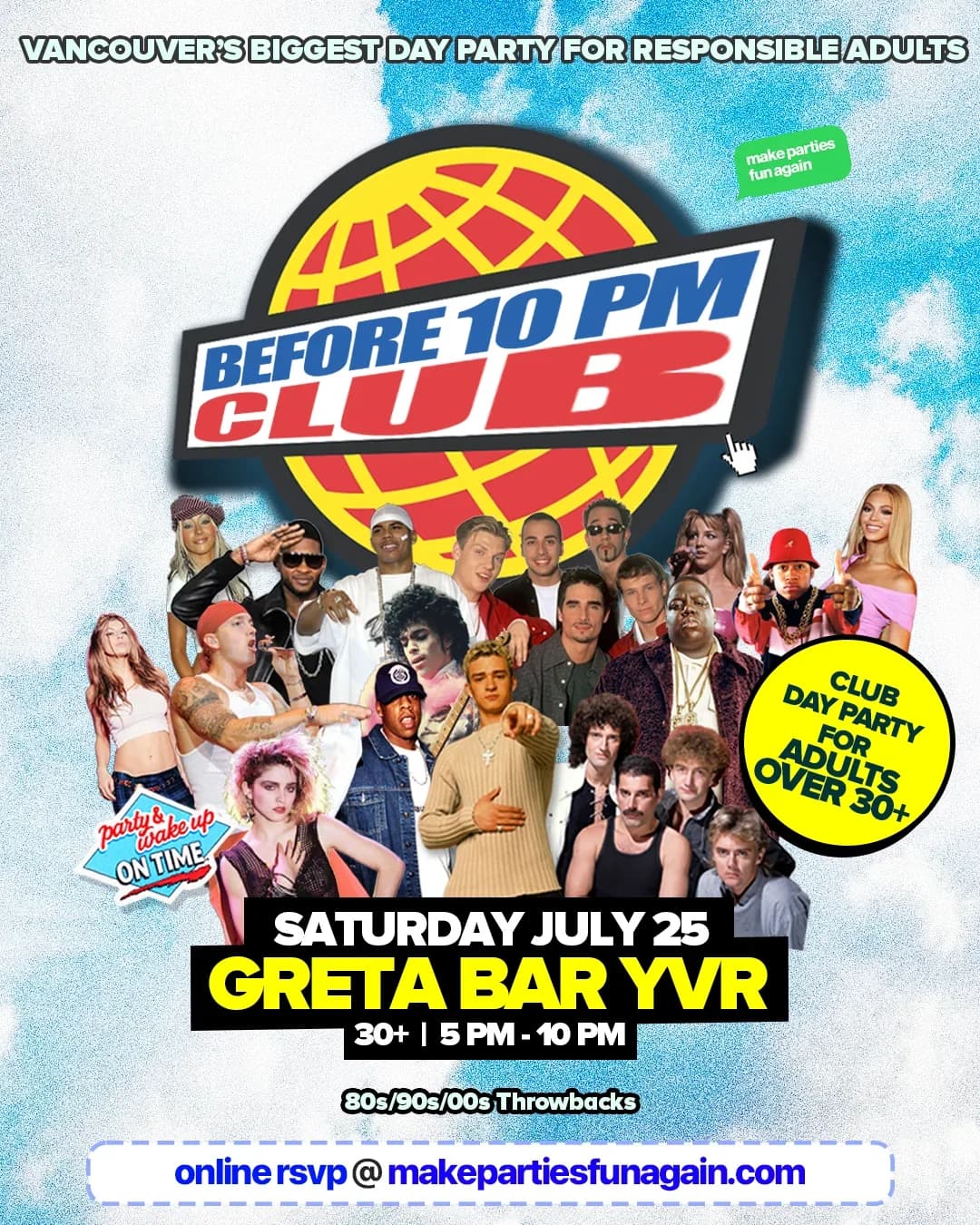 Vancouver Before 10 PM Club @ Greta Bar : Day Party for 30+