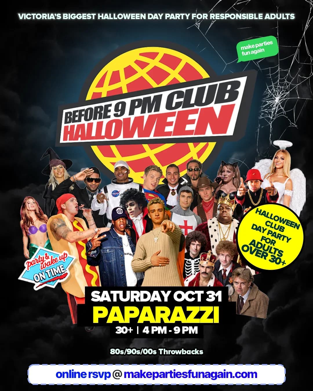 Before 9 PM Club Halloween at Paparazzi Victoria
