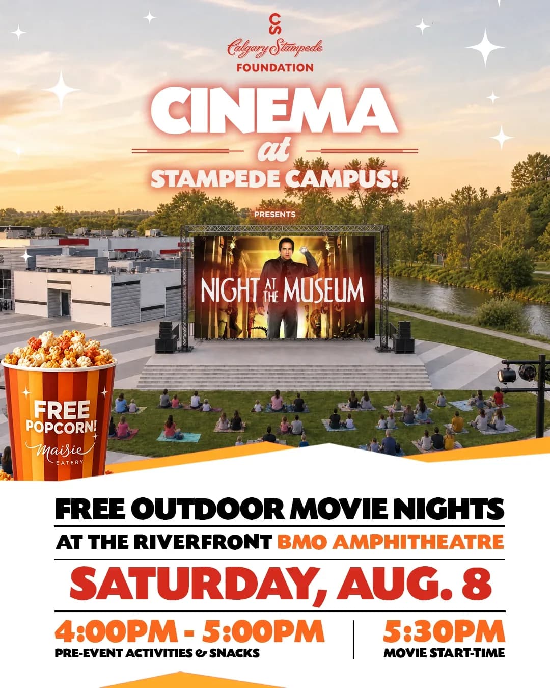 Cinema at Stampede Campus: Night at the Museum event poster