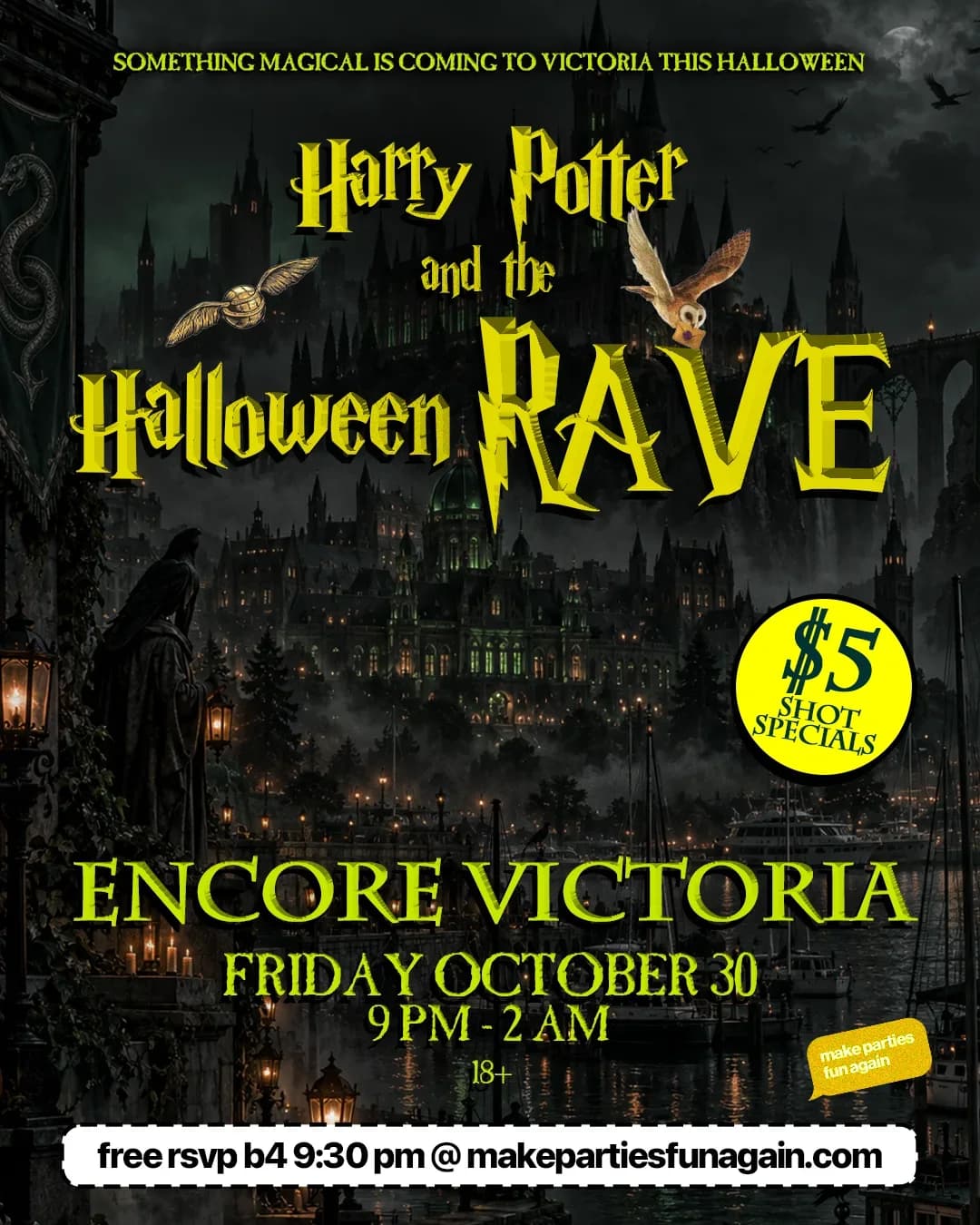 Harry Potter and the Halloween Rave @ Encore Victoria