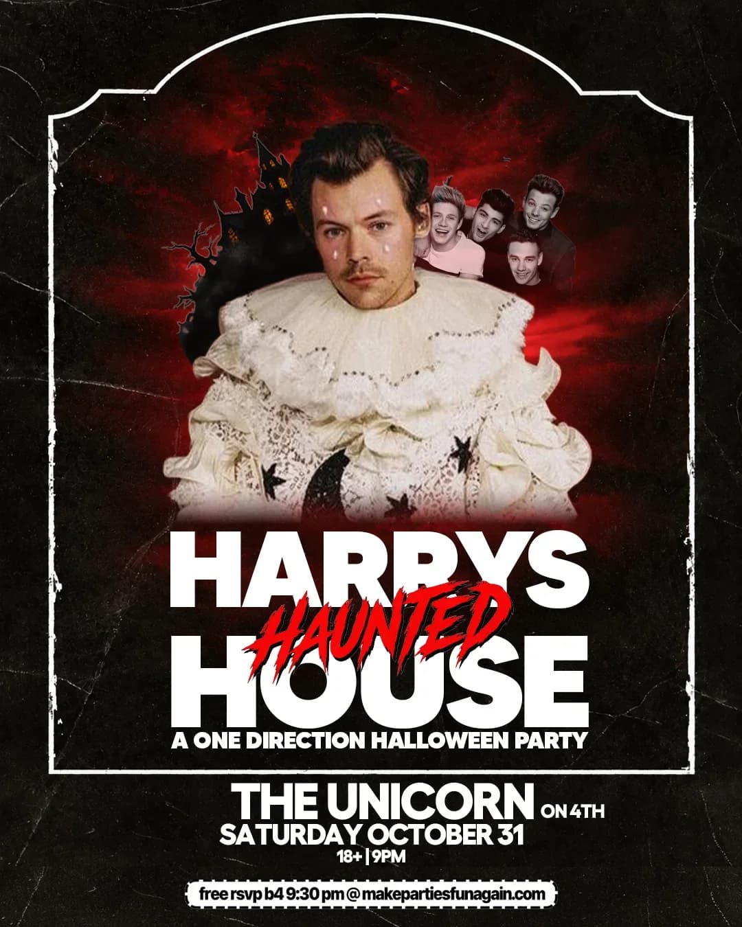 Harry's Haunted House @ The Unicorn on 4th Calgary event poster