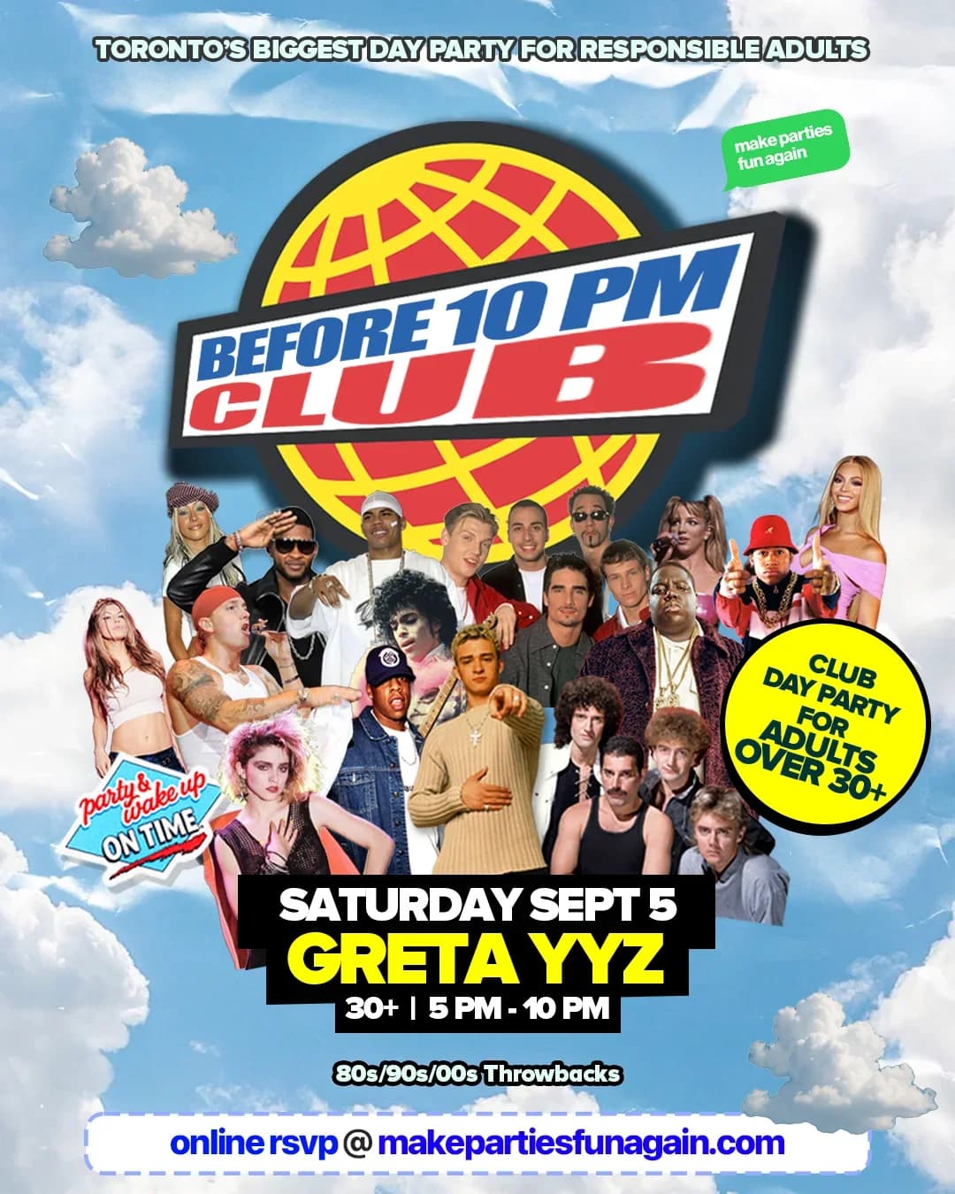 Before 10 PM Club @ Greta Bar Toronto event poster