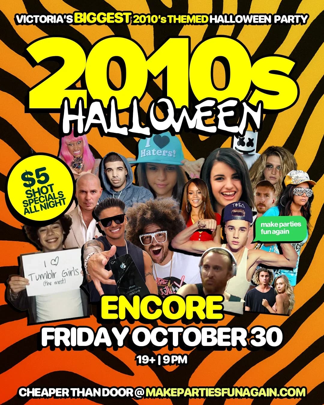 2010s Night : Halloween Edition @ Encore Victoria event poster