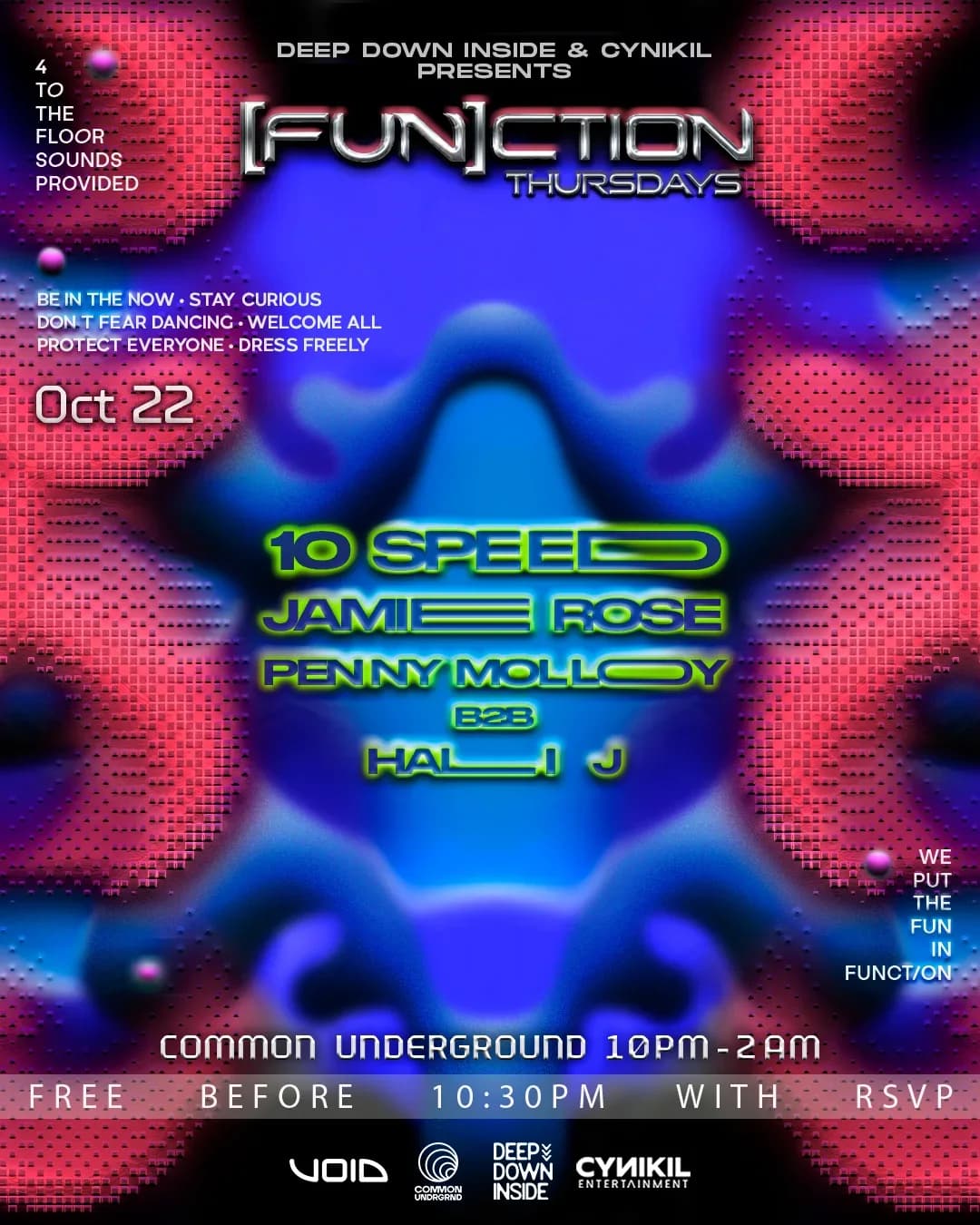 FUNCTION Thursdays V001 | Commonwealth Underground event poster