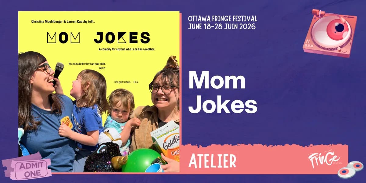 Mom Jokes event poster