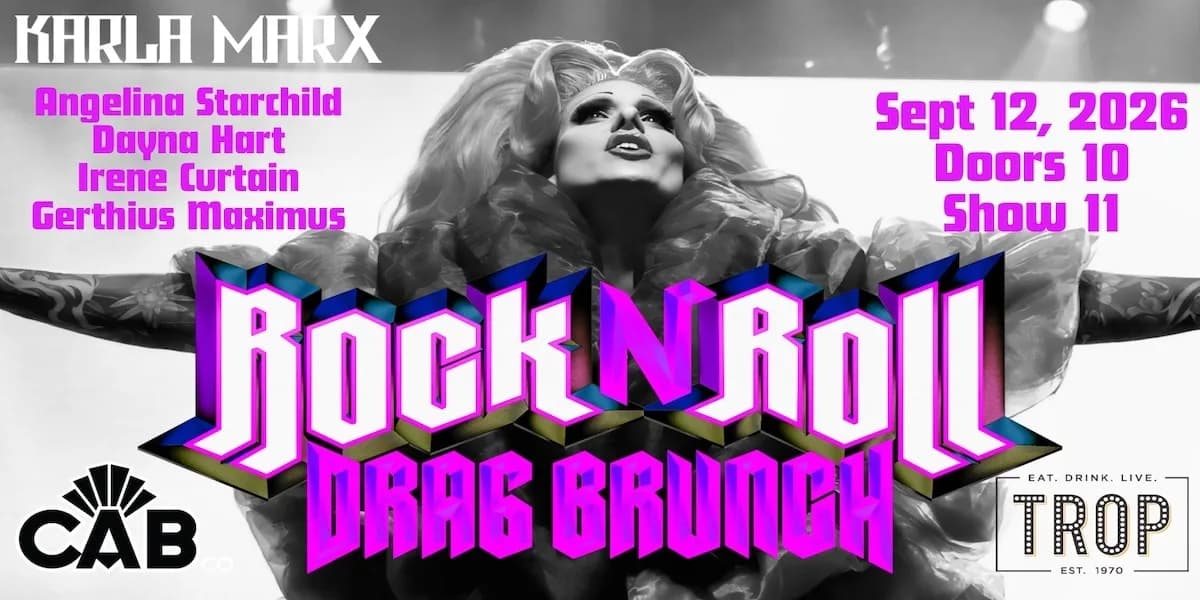 Rock n' Roll Drag Brunch at The Trop! event poster