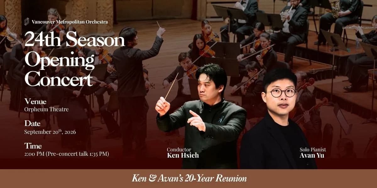 VMO 24th Season Opening Concert event poster
