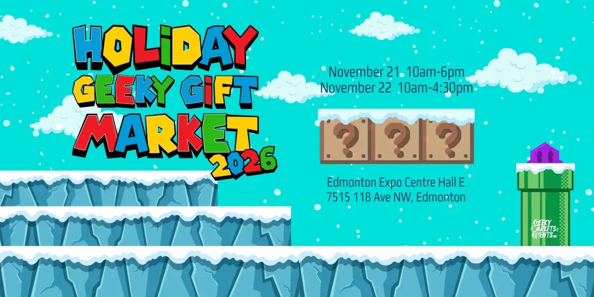 EDM Holiday Geeky Gift Holiday Market event poster