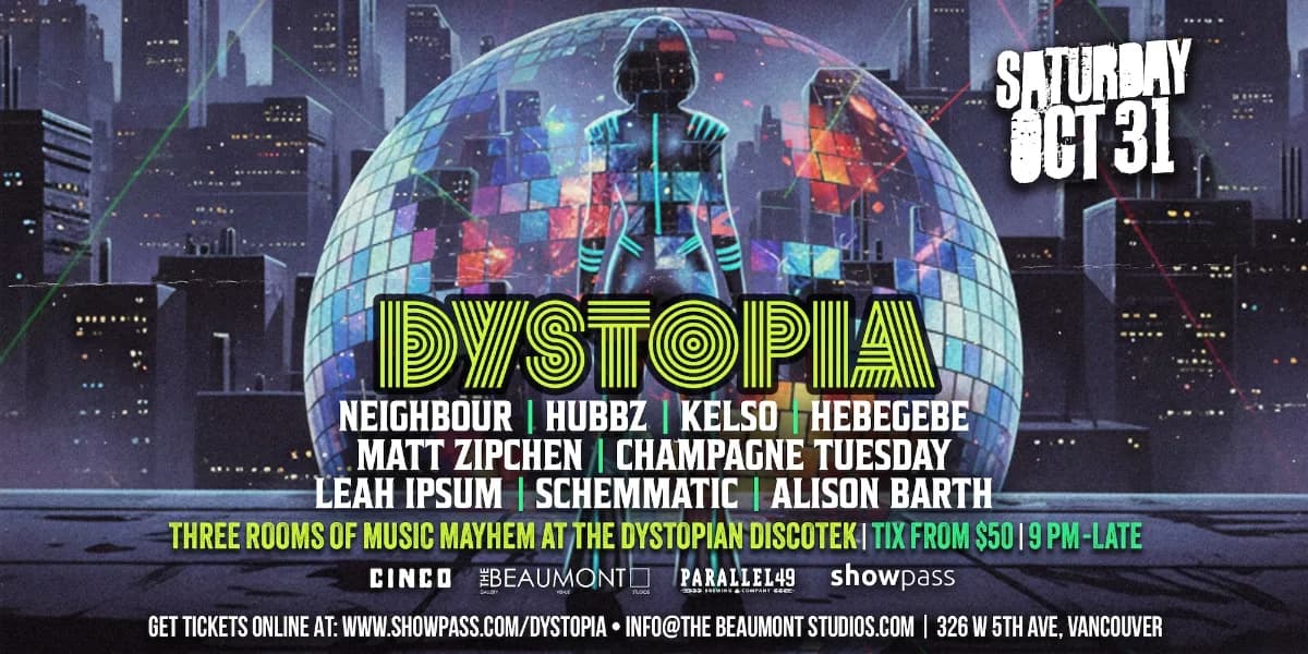 DYSTOPIA! event poster